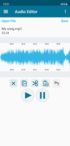 Android application BlueWaves Audio Editor screenshort