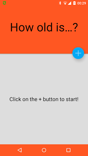 Android application How old is? screenshort