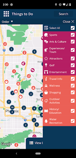 Screenshot of Visit Phoenix