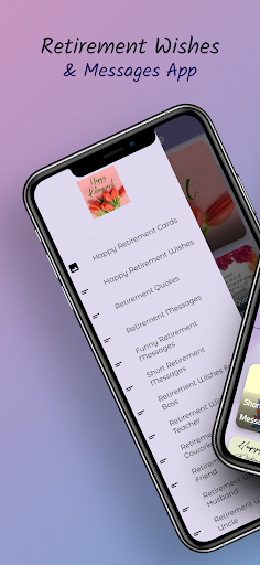 Android application Retirement Wishes App screenshort