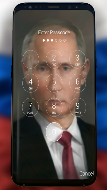 Screenshot 8 Lock Screen for Putin +Wallpapers android