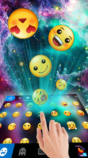 Android application Starry Space Keyboard Theme screenshort