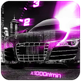 Pink Car Speedometer Theme icon