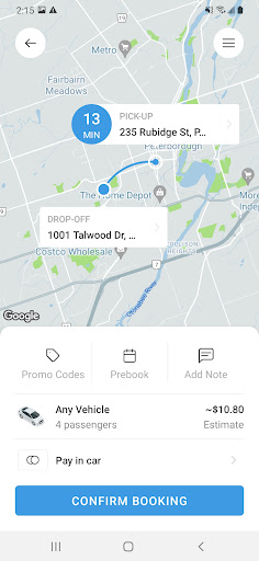 Call A Cab Screen 3
