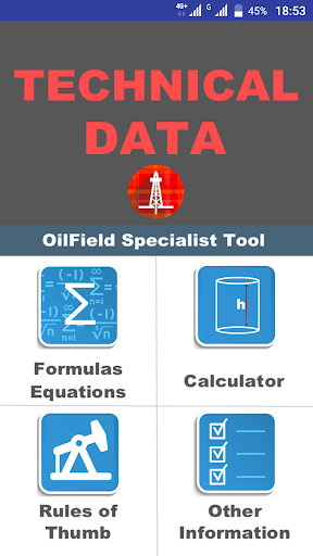 Android application OilField Formulas screenshort