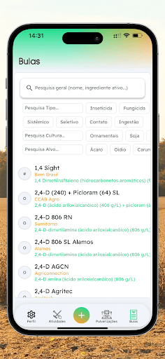 Android application AgroCaderno screenshort