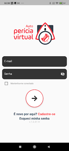 Android application Auto Perícia Virtual screenshort