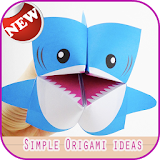 Simple origami idea icon