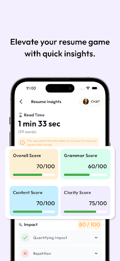 Resumepal: Interview Companion Screen 2
