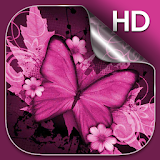 Pink Butterfly Live Wallapper icon