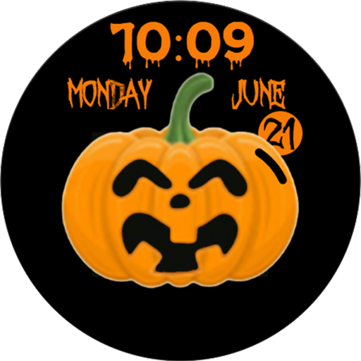 Halloween Pumpkin Watchface Laai af op Windows