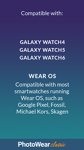 Screenshot of PhotoWear Classic Watch Face