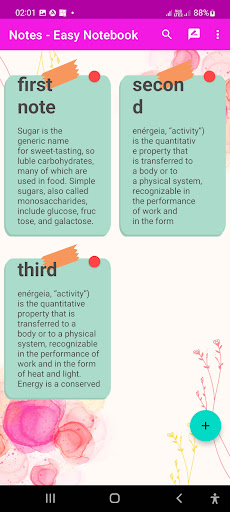 Android application Notes - Easy Notebook screenshort