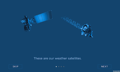 Screenshot of WeatherSats AR