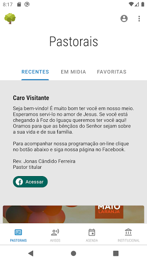 Android application Boletim IPBFoz screenshort