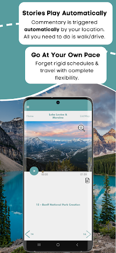 Lake Louise Audio Tour Guide Screen 3