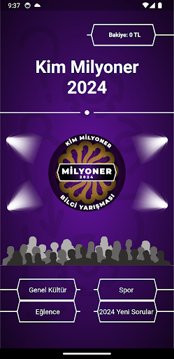 Android application Kim Milyoner 2024 screenshort