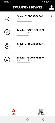 LiveLink SwarmSens Screen 2
