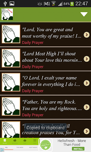 Daily Christian Prayers Screen 2