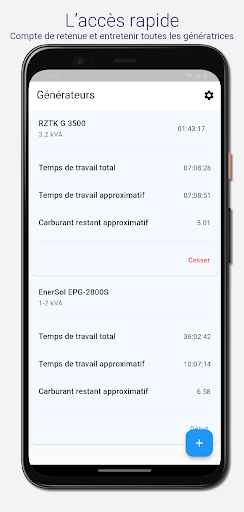 Aperçu de l'application