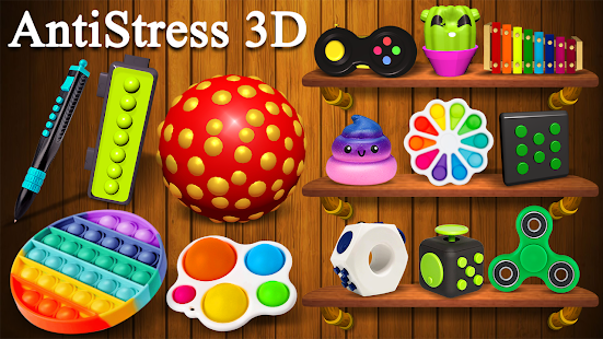 Fidget Cube 3D Antistress Toys - Calming Game 1.8 Screenshots 17
