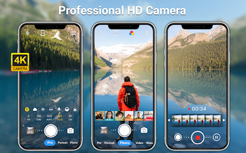 HDカメラ – 自撮りカメラ、フィルター、4Kビデオ