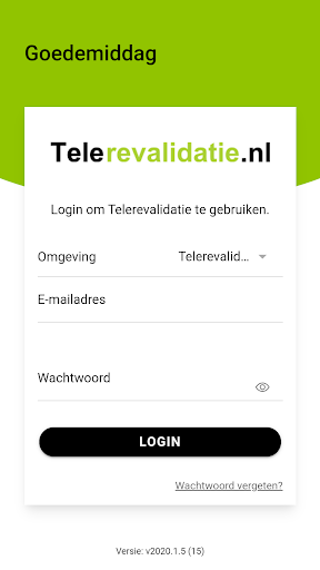 Android application Telerevalidatie.nl screenshort