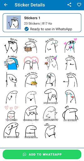 Cute Flork Sticker - WASticker Screen 2