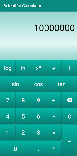 Android application Calculadora screenshort