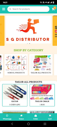 Android application S G Distributor B2B Business screenshort