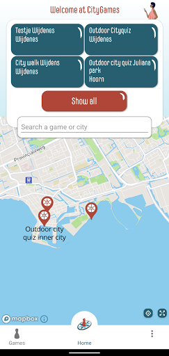 Citygames App Screen 2
