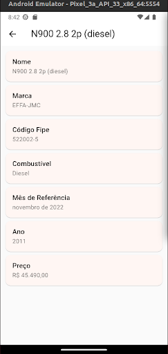 Tabela Fipe Screen 3