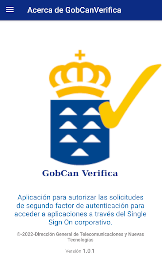 Android application GobCan Verifica screenshort