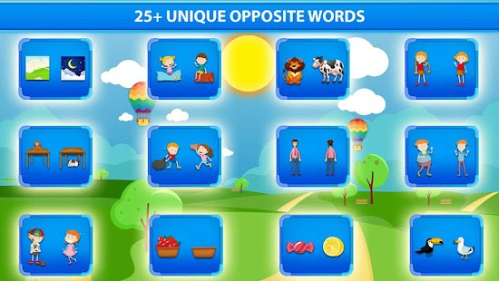 Learn Opposite Words For Kids - Antonyms words Screenshot