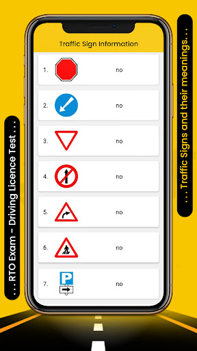 RTO Exam: Driving Licence Info Screen 2
