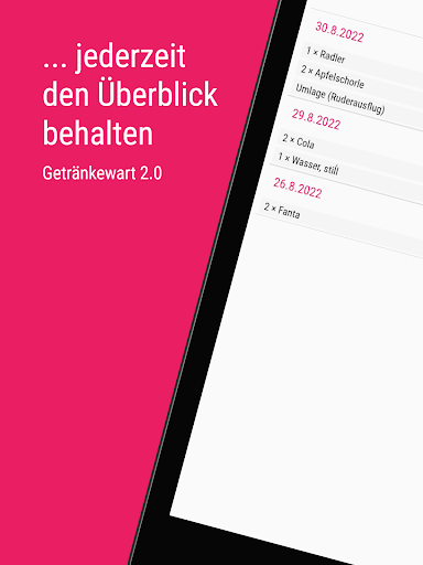 Getränkewart 2.0 - Strichliste