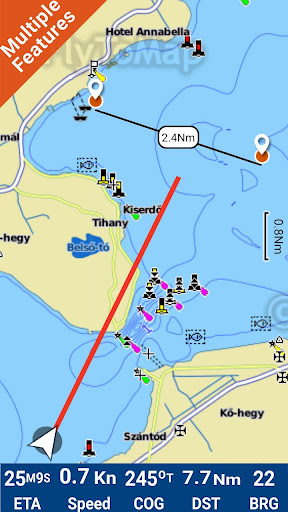 Android application Italy Lakes GPS Map Navigator screenshort