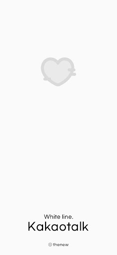 Android application White line 톡 테마 screenshort