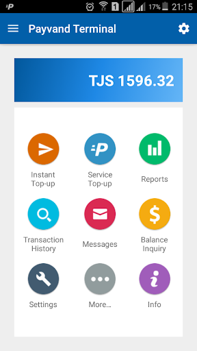 Android application Payvand Terminal screenshort