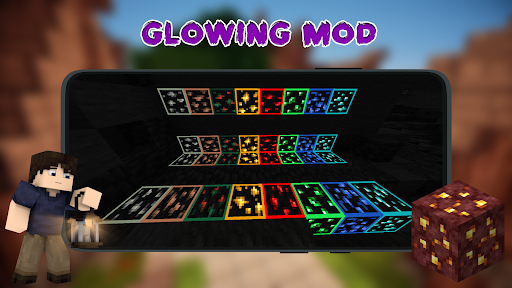 Android application Glowing Ore Mod for Minecraft screenshort
