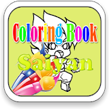 Coloring Book : Saiyan icon