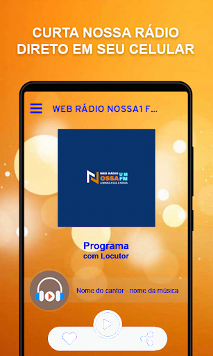 Android application WEB RÁDIO NOSSA1 FM screenshort