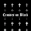 Crosses on Black Wallpaper