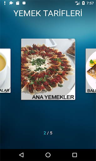 Android application Çorba Ana Yemek Balık Tarifler screenshort