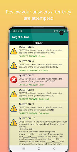 Target AFCAT Screen 3