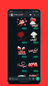 Love romantic stickers