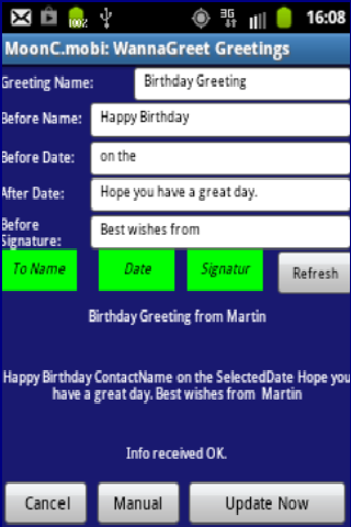 WannaGreet Screen 3