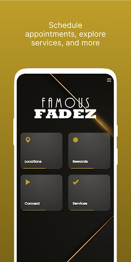 Android application Famous Fadez Barbershop screenshort