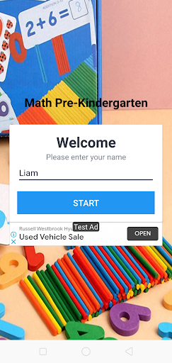 Android application Math Pre-Kindergarten screenshort