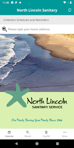 Android application North Lincoln Sanitary screenshort